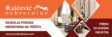 Baner agencije Raicevic nekretnine na sajtu Roommateor