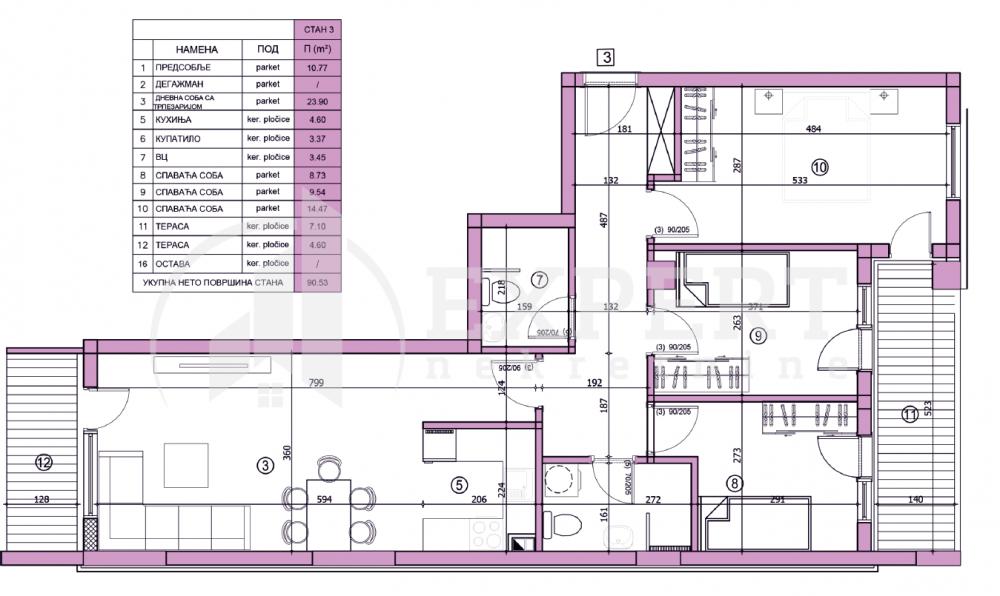 Slika 4 - Bulevar dr Zorana, Četvorosoban stan na prodaju, 90m2, 202.800€