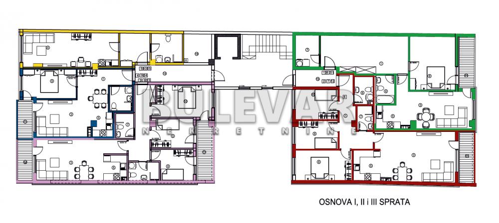 Slika 1 - Bulevar dr Zorana, Četvorosoban stan na prodaju, 99m2, 211.885€