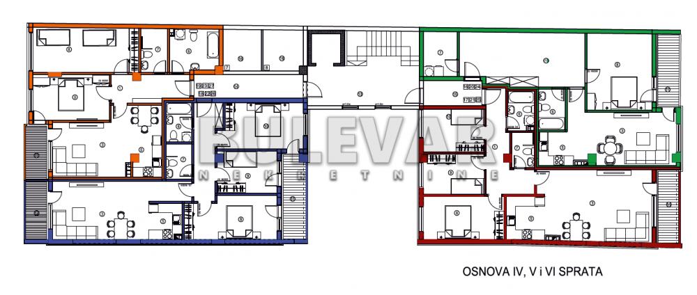 Slika 2 - Bulevar dr Zorana, Četvorosoban stan na prodaju, 92m2, 196.605€