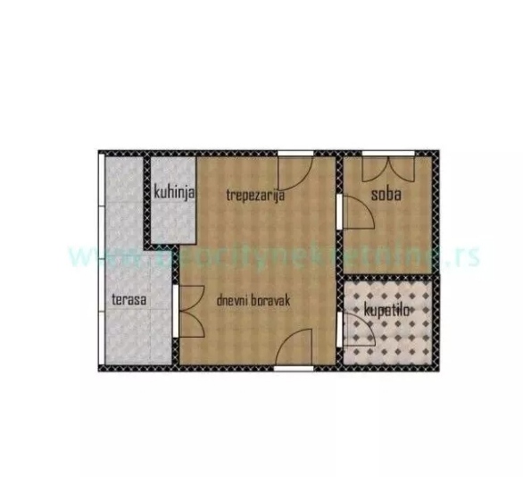 Slika 0 - Kiparska 9, Dvosoban stan za izdavanje, 48m2, 450€