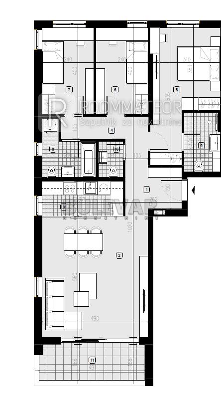 Slika 1 - Rasadnik, Četvorosoban stan na prodaju, 96m2, 180.500€