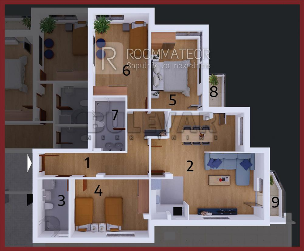 Glavna slika -Vardarska, Četvorosoban stan na prodaju, 99m2, 188.140€