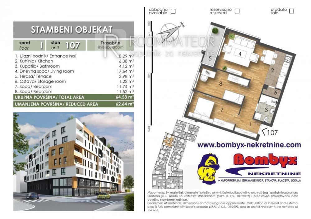 Slika 5 - Trosoban stan na prodaju, 69m2, 162.100€