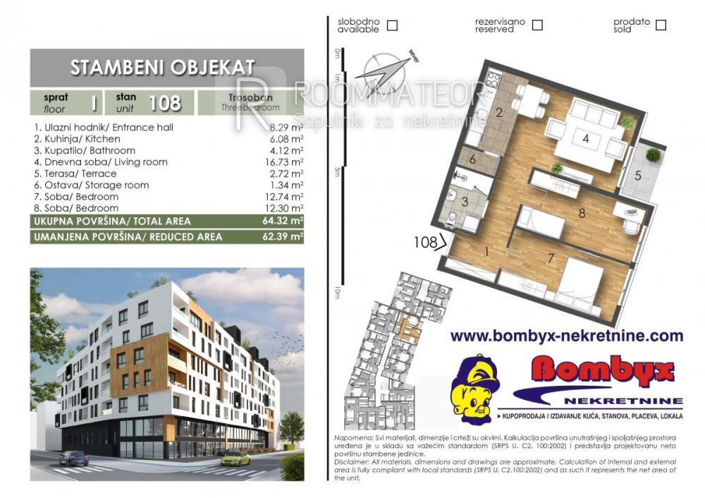 Slika 6 - Trosoban stan na prodaju, 69m2, 162.100€