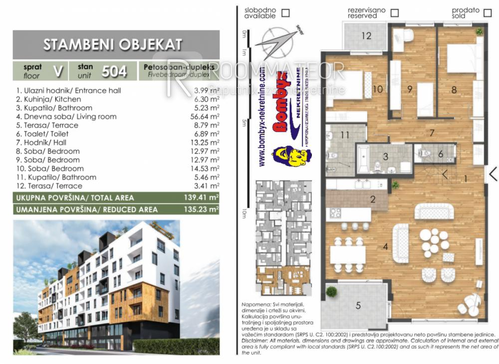 Glavna slika -Četvorosoban stan na prodaju, 135m2, 581.500€
