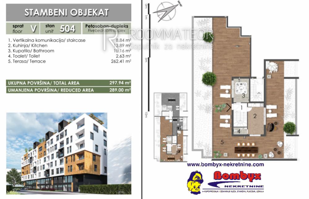 Slika 1 - Četvorosoban stan na prodaju, 135m2, 581.500€