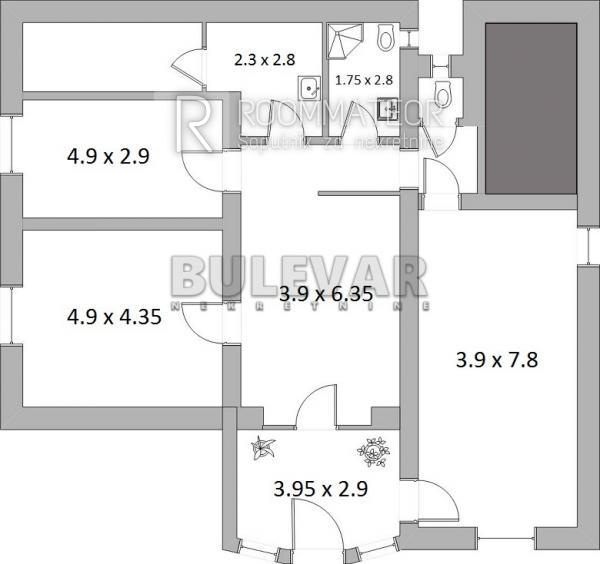Slika 10 - Svetozara Markovića,  Lokal za izdavanje, 122m2, 800€