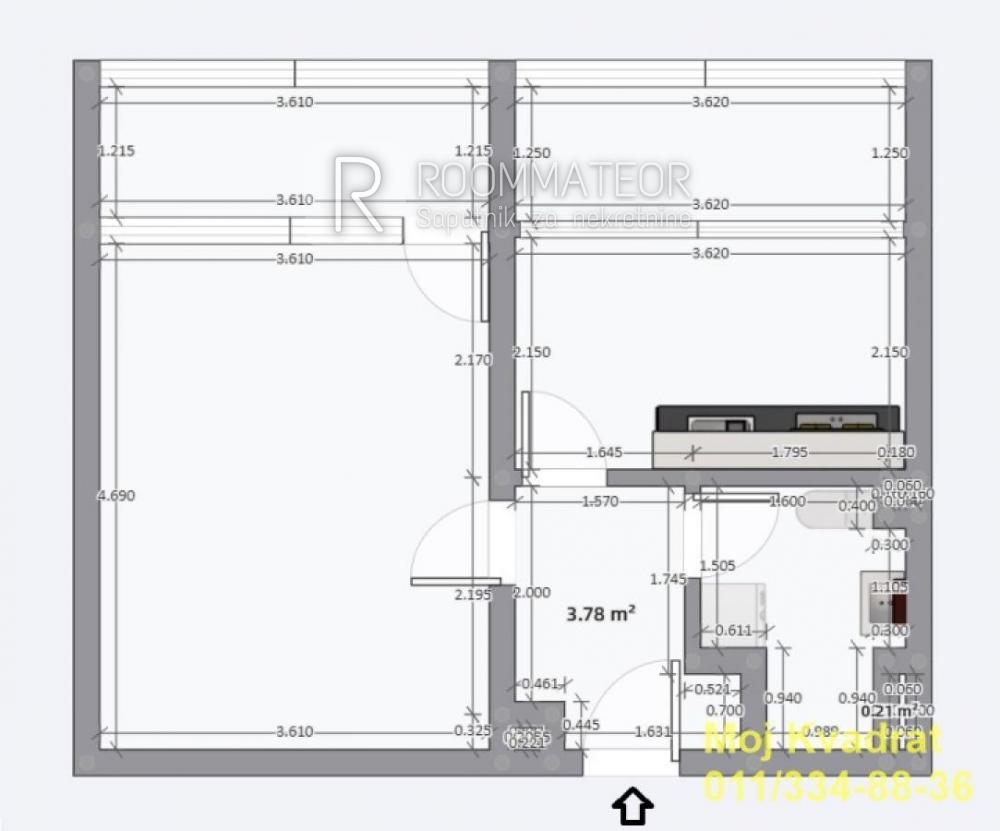 Slika 10 - Jednosoban stan na prodaju, 45m2, 150.000€