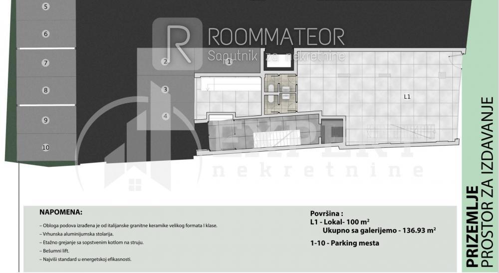 Glavna slika -Vojvode Tankosića,  Lokal za izdavanje, 550m2, 5.600€