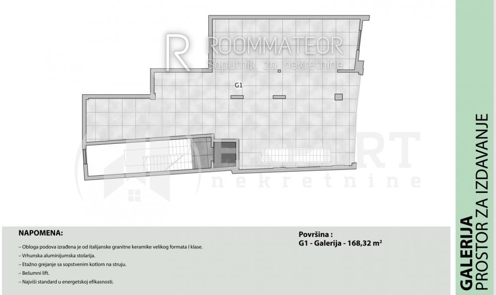 Slika 1 - Vojvode Tankosića,  Lokal za izdavanje, 550m2, 5.600€