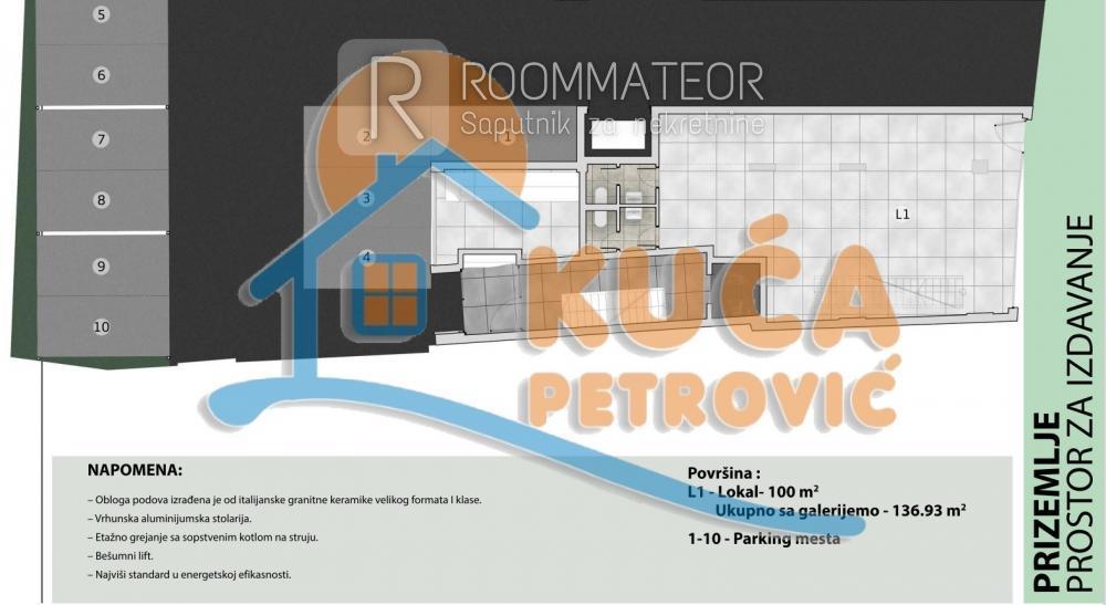 Glavna slika -Vojvode Tankosića,  Lokal za izdavanje, 550m2, 5.600€