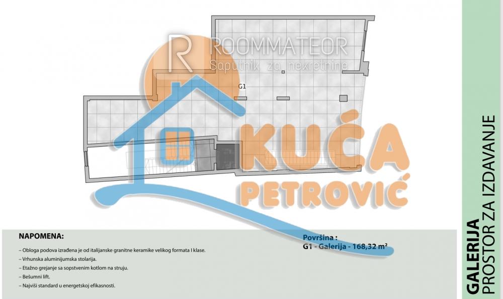 Slika 1 - Vojvode Tankosića,  Lokal za izdavanje, 550m2, 5.600€