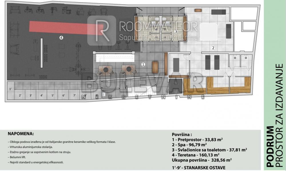 Slika 2 - Vojvode Tankosića,  Lokal za izdavanje, 550m2, 5.600€