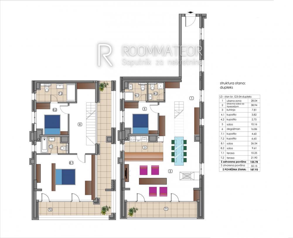 Slika 10 - Tošin bunar, Četvorosoban stan na prodaju, 188m2, 676.800€