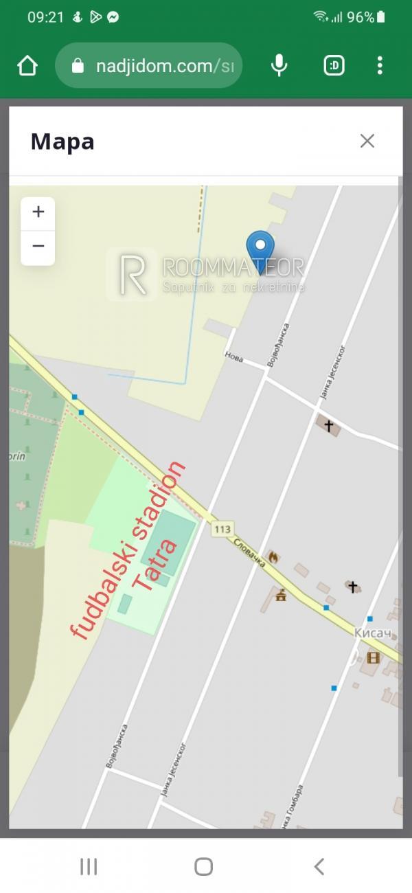 Slika 1 - Vojvođanska ulica Plac na prodaju, Kisač, 28.000€