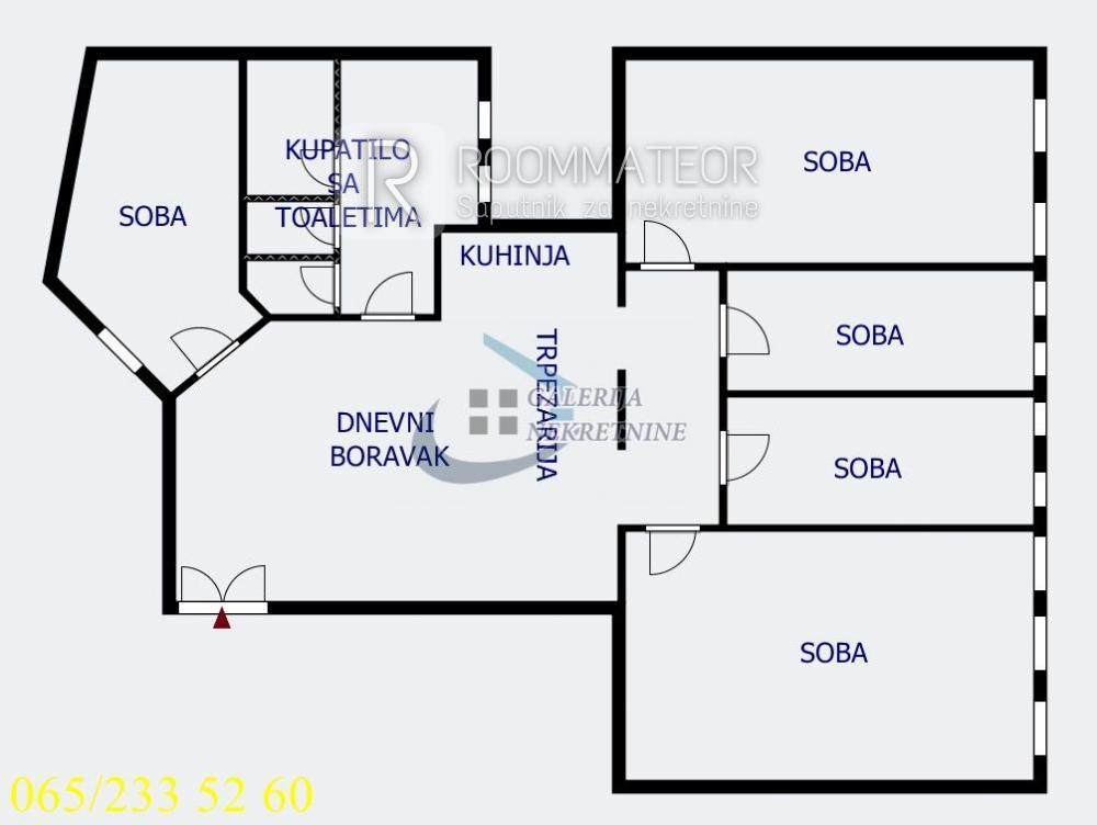 Slika 5 - Karađorđeva, Petosoban stan na prodaju, 101m2, 349.800€