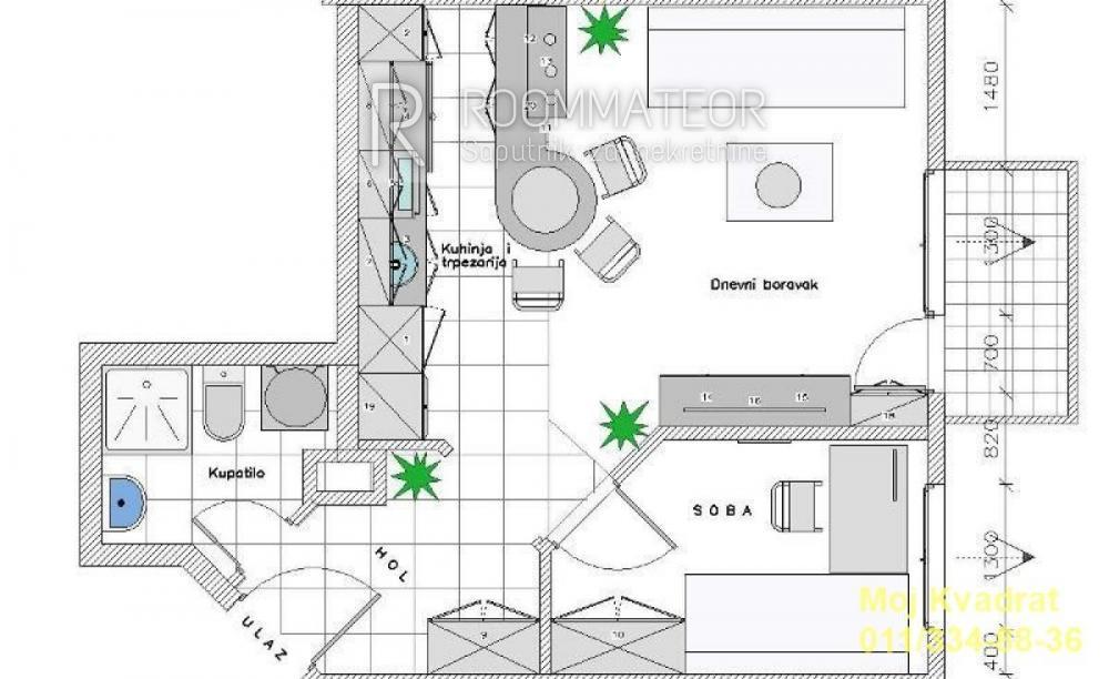 Slika 11 - Jednoiposoban stan na prodaju, 37m2, 65.000€