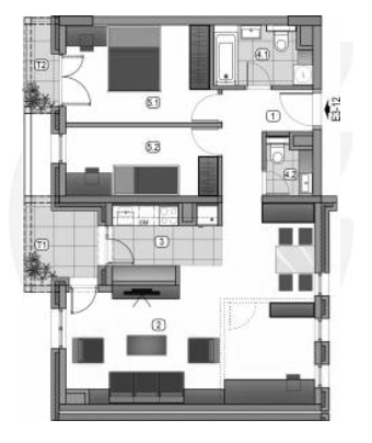 Glavna slika -Novi Beograd, Trosoban stan na prodaju, 83.96m2