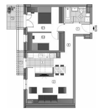 Glavna slika -Novi Beograd, Trosoban stan na prodaju, 73.15m2