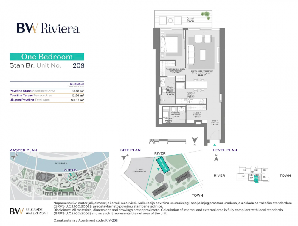 Glavna slika -Beorgad na vodi, Dvosoban stan na prodaju, 80.62m2