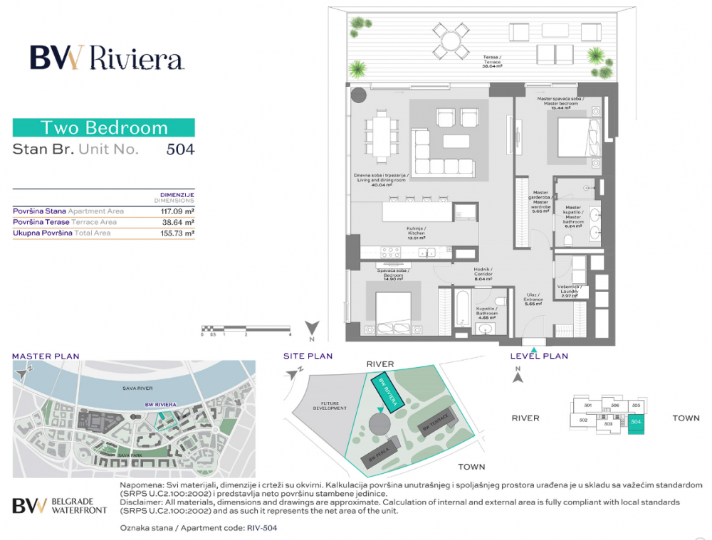 Glavna slika -Beorgad na vodi, Trosoban stan na prodaju, 155.73m2