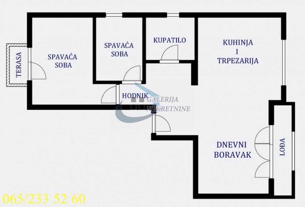 Slika 6 - Miše Vujića, Trosoban stan na prodaju, 68m2, 237.500€