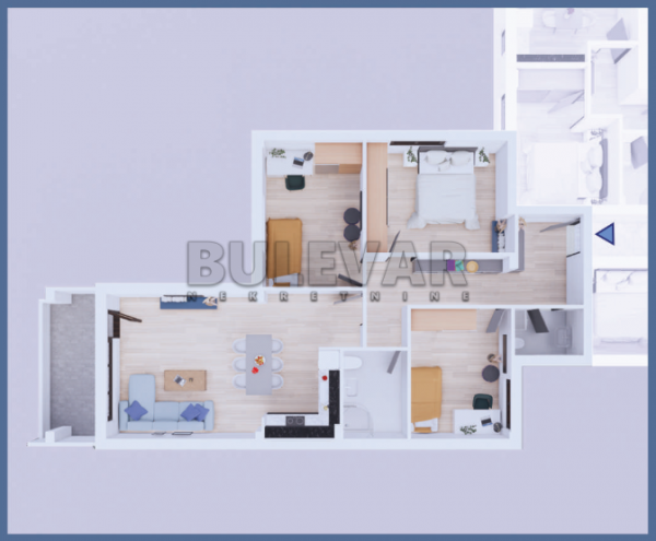 Slika 2 - Svetosavska, Troiposoban stan na prodaju, 89m2, 192.060€