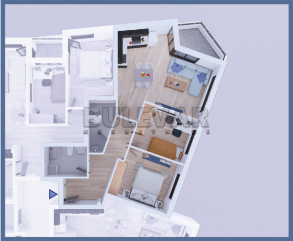 Slika 1 - Svetosavska, Trosoban stan na prodaju, 67m2, 149.900€