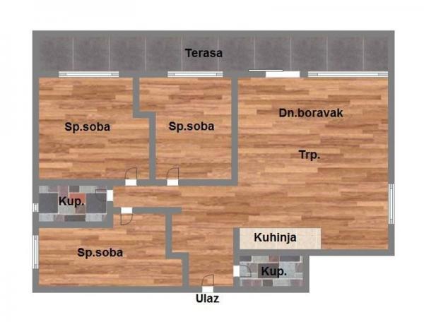 Glavna slika -Četvorosoban stan na prodaju, 101m2, 311.580€