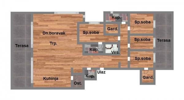 Glavna slika -Petosoban stan na prodaju, 157m2, 508.490€