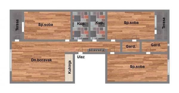 Glavna slika -Četvorosoban stan na prodaju, 98m2, 126.180€