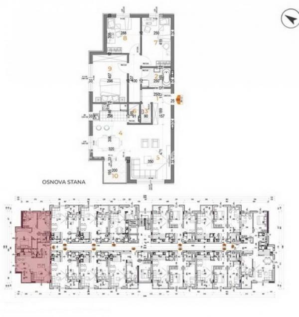 Glavna slika -Četvorosoban stan na prodaju, 80m2, 181.550€