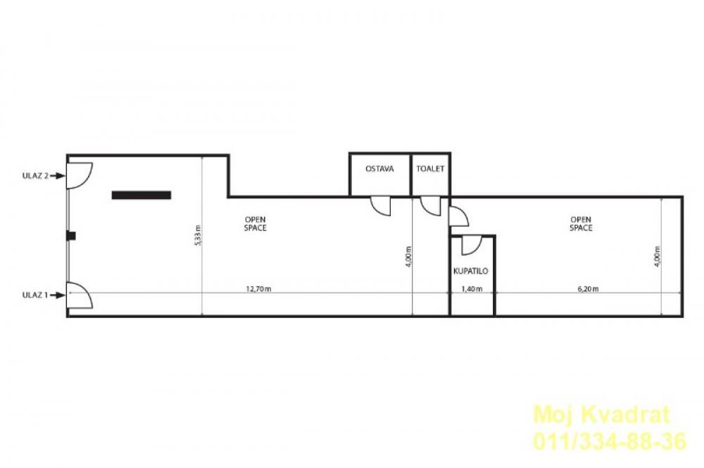 Slika 4 -  Lokal za izdavanje, 90m2, 1.350€
