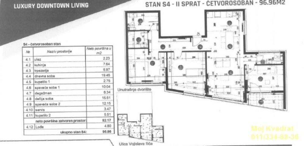 Glavna slika -Četvorosoban stan na prodaju, 97m2, 329.664€