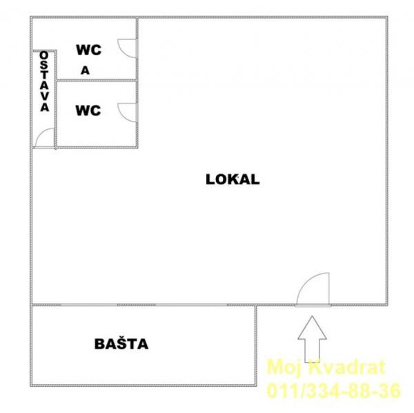 Slika 1 -  Lokal na prodaju, 52m2, 155.000€