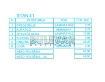 Slika 8 - Mokranjčeva, Jednoiposoban stan na prodaju, 47m2, 79.140€