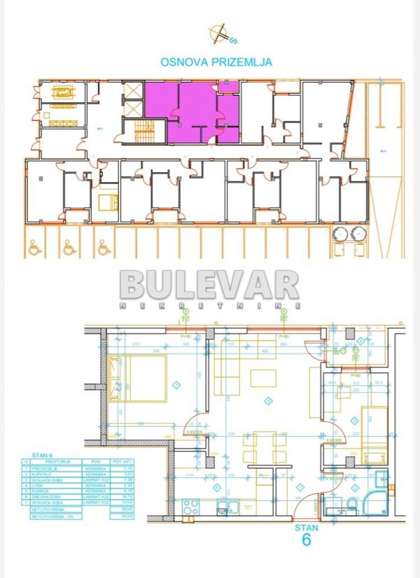 Slika 6 - Mokranjčeva, Jednoiposoban stan na prodaju, 55m2, 91.840€