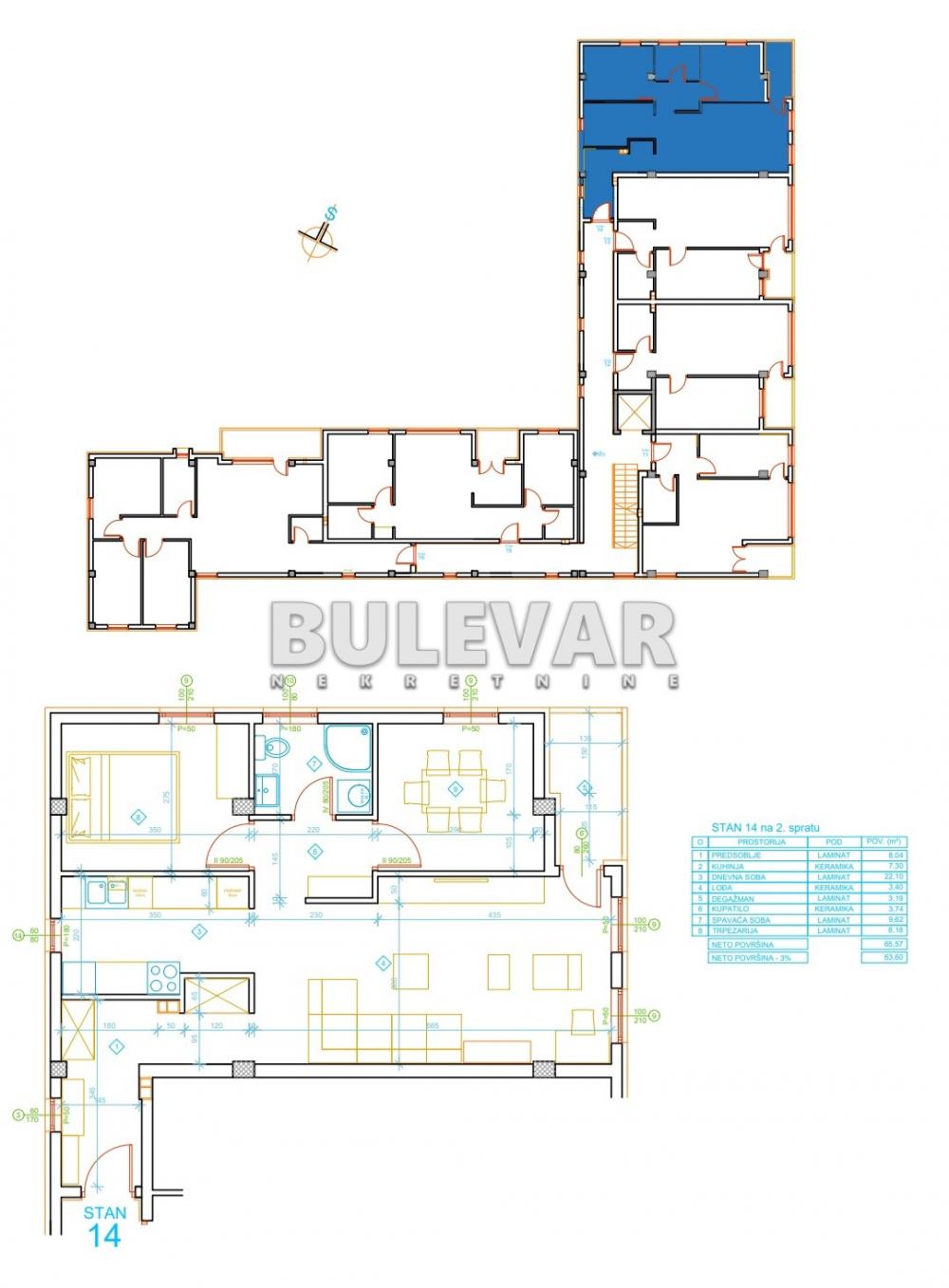 Slika 6 - Mokranjčeva, Jednoiposoban stan na prodaju, 65m2, 114.750€