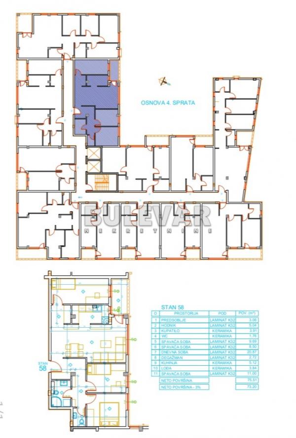Slika 6 - Mokranjčeva, Troiposoban stan na prodaju, 75m2, 132.900€
