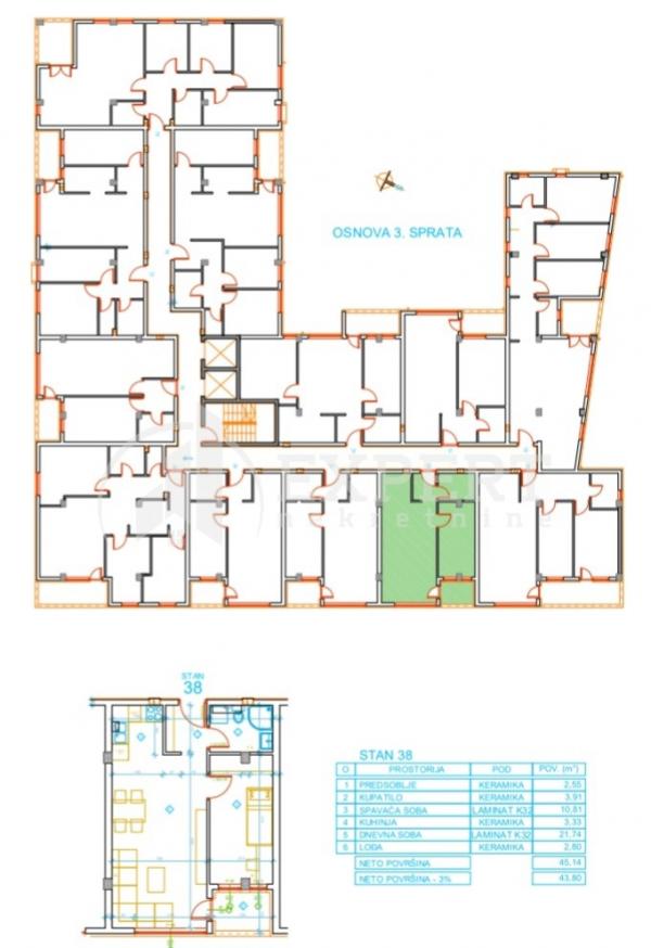 Slika 6 - Mokranjčeva, Jednoiposoban stan na prodaju, 45m2, 79.450€