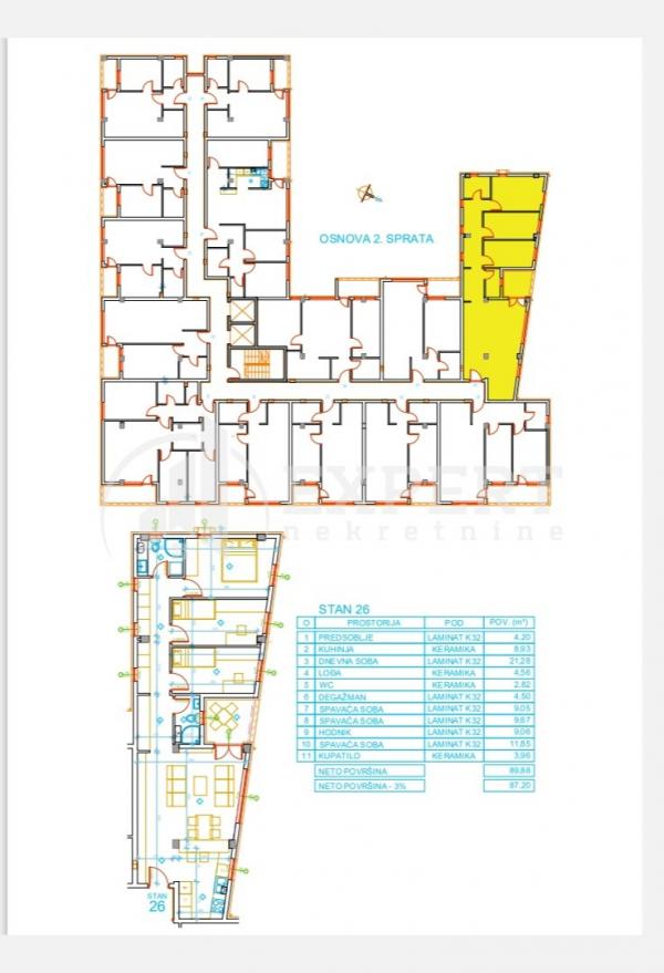 Slika 6 - Mokranjčeva, Troiposoban stan na prodaju, 89m2, 158.190€