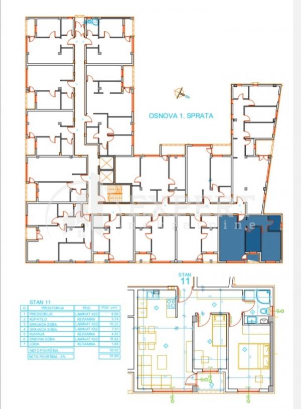 Slika 6 - Mokranjčeva, Dvoiposoban stan na prodaju, 53m2, 94.200€
