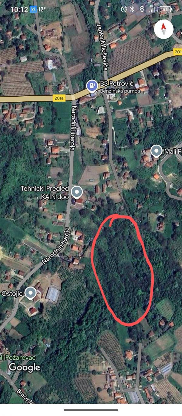 Slika 2 -  Plac na prodaju, Mali Pozarevac, 46.000€