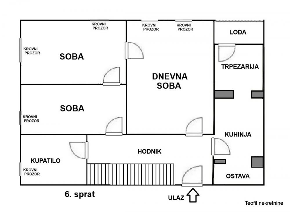 Slika 10 - Gavrila Principa, Troiposoban stan na prodaju, 105m2, 350.000€