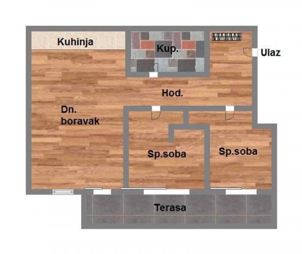 Glavna slika -Trosoban stan na prodaju, 64m2, 119.200€