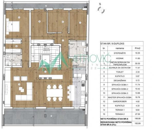 Glavna slika -Petosoban stan na prodaju, 210m2, 648.900€
