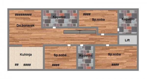 Slika 1 - Četvorosoban stan na prodaju, 169m2, 505.000€