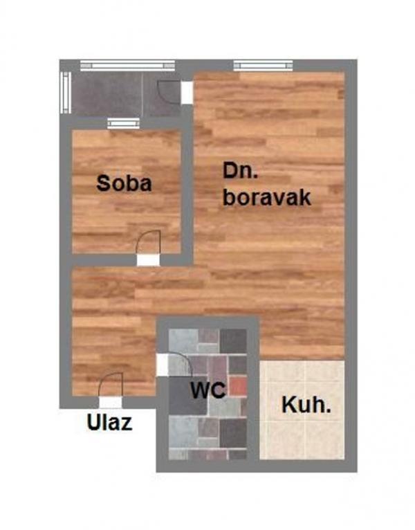 Glavna slika -Jednosoban stan na prodaju, 45m2, 109.620€