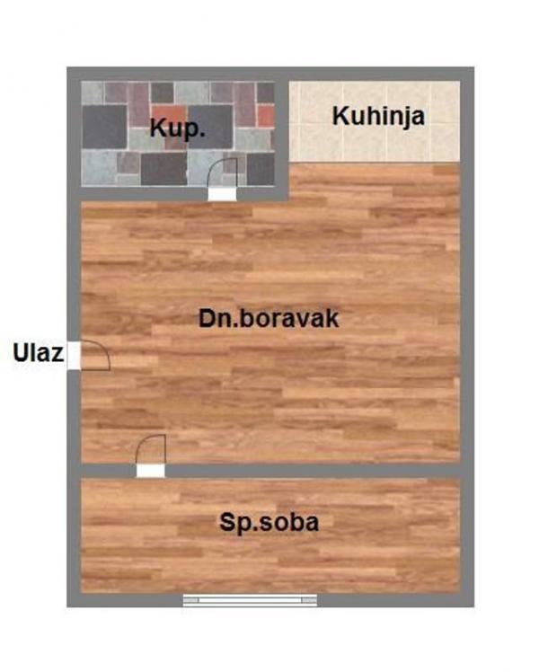 Glavna slika -Jednoiposoban stan na prodaju, 25m2, 46.350€